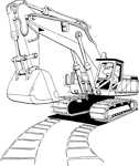 Reverse left excavator