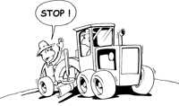 Grader stop