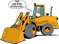 Take care when front end loader