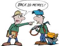 Back 20 metres