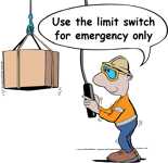 Limit switch in emergency