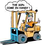 Sops come in handy forklift