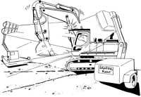 Light hazard excavator