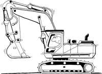 Lever hold excavator