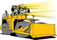 Use lights tyre dozer