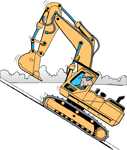 Down hill excavator