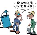 No sparksor naked flames