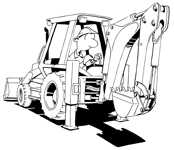 Backhoe master rear work pq