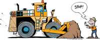 Stop spinning wheels tyre dozer