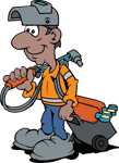 Man with welding gear 1