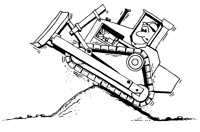 Pivoting dozer