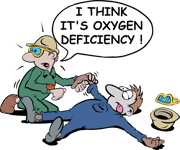 I think it' oxygen deficiency