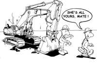 She's all yours excavator