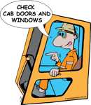 Cab ex check doors & windows