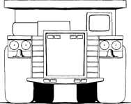 Haul truck front bw master