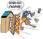 Oxygen rich atmosphere