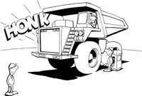 One honk haul truck