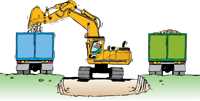 Excavator speed loading