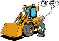 Start here front end loader