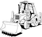 Backhoe pb bw