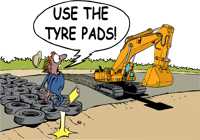Use the tyre pads!