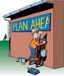 Plan ahead sign ug