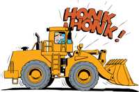 Two honks front end loader