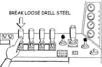 690 Break drill steel