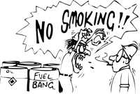 No smoking near fuel