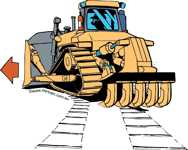 Dozer D11 slew left