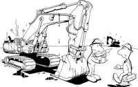 Use other excavator