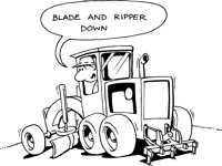 Grader blade & ripper